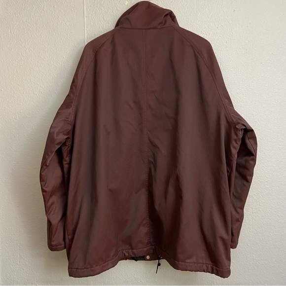 Vintage Perry Ellis Nylon Blend Hooded Jacket Brown Size XL - Picture 4 of 13